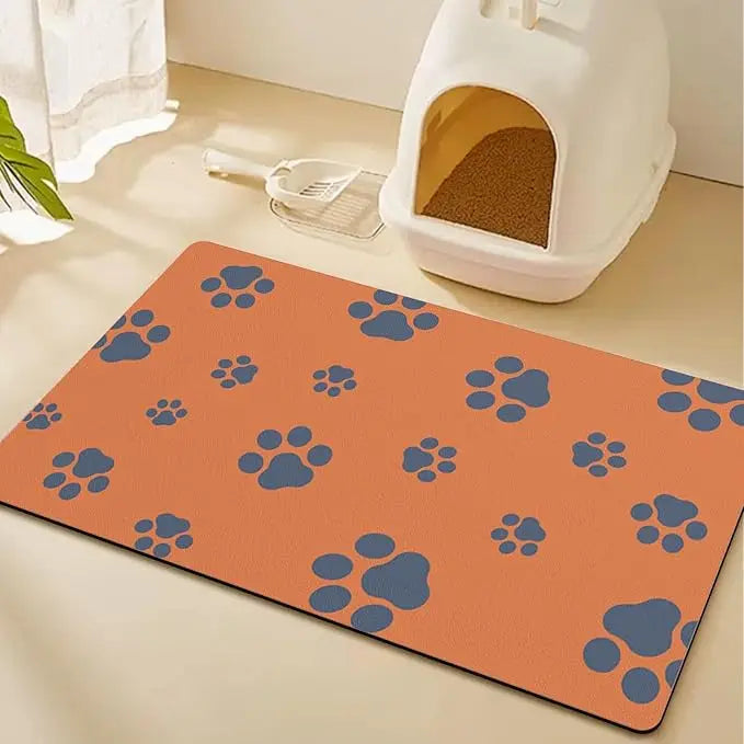 Dog Food Mat Absorbent Dog Mat for Food and Water No Stains Quick Dry Cat Dog Food Bowl Mat Non Skid Dog Feeding Mat