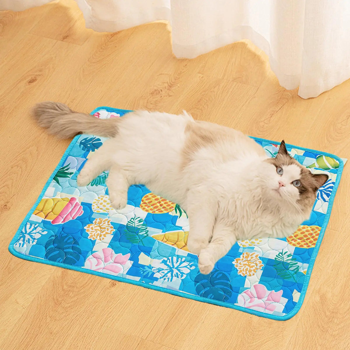Pet Cooling Mat Cat Cooling Mat And Sleeping Pad For Pets Summer Cool Pads Blanket Washable Ice Silk Breathable Mat Pet supplies
