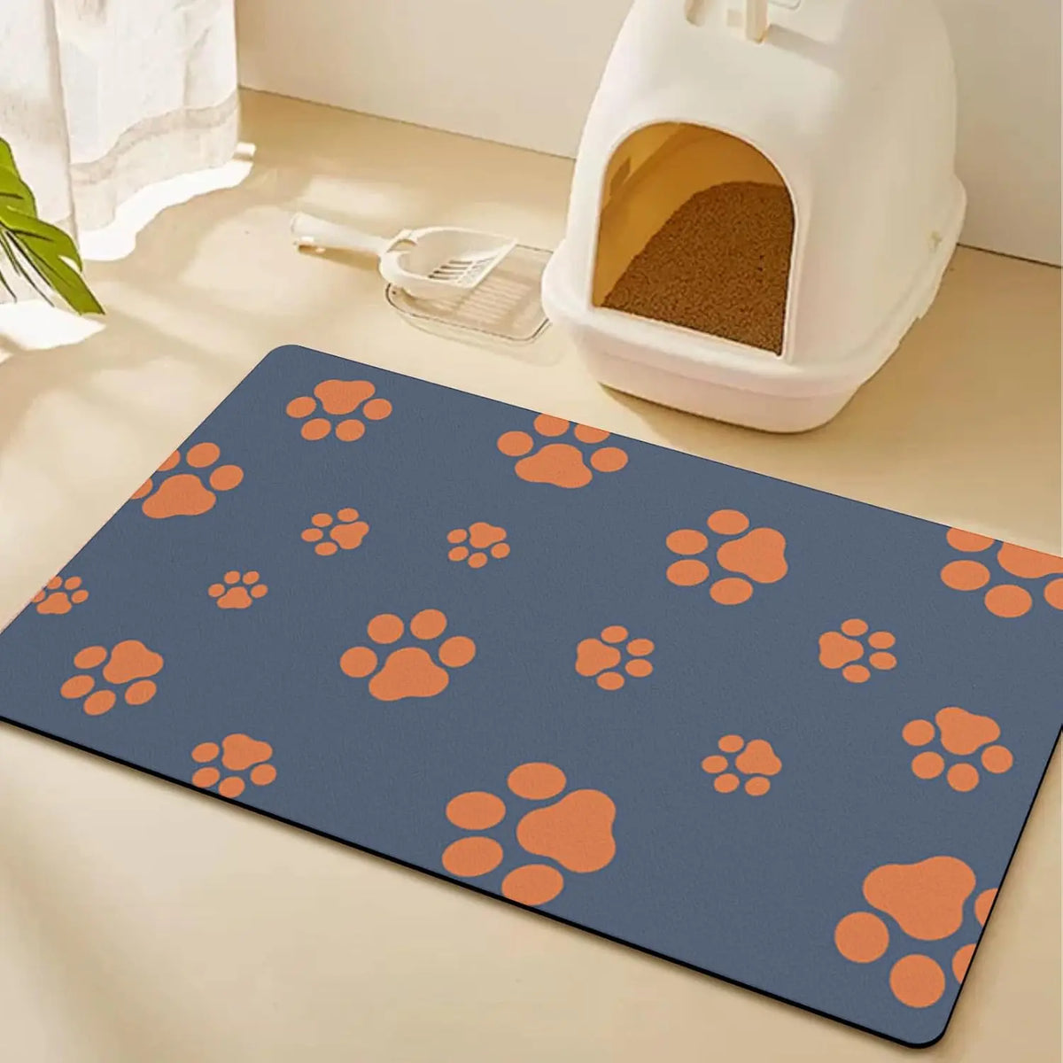 Dog Food Mat Absorbent Dog Mat for Food and Water No Stains Quick Dry Cat Dog Food Bowl Mat Non Skid Dog Feeding Mat