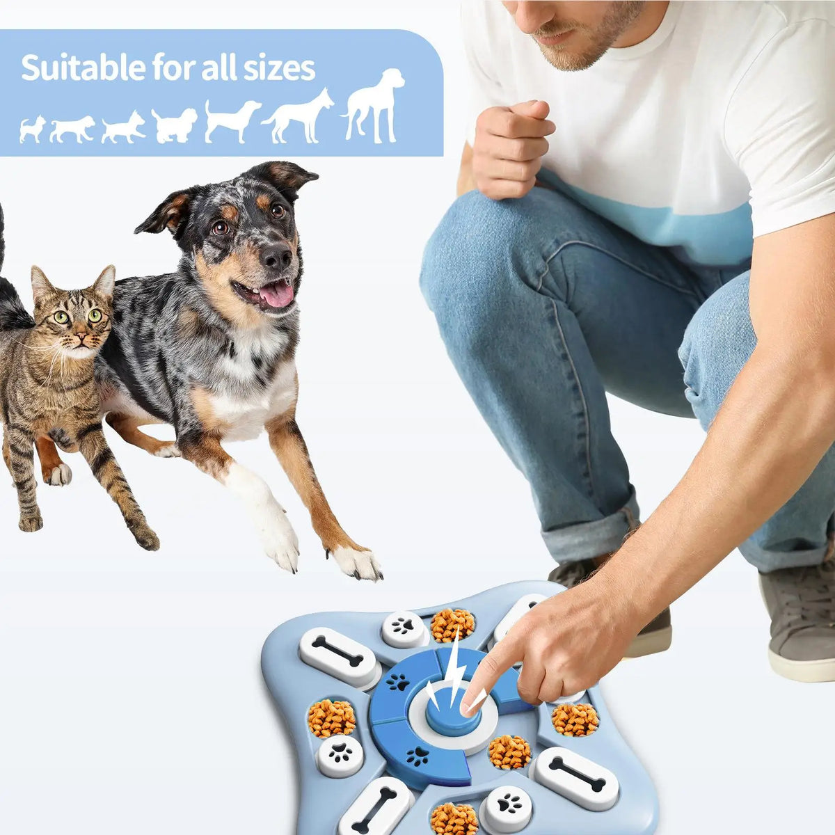 Hundeklar SlowFeeder – interaktiv matskål