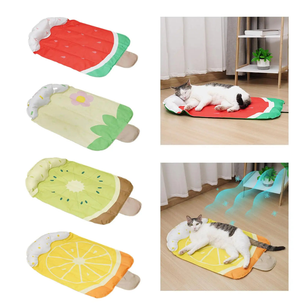 Dog Cooling Mat Portable Dog Cooling Pad Puppy Sleep Cushion Cat Cooling Blanket for Car Seat Kennel Bed Floor