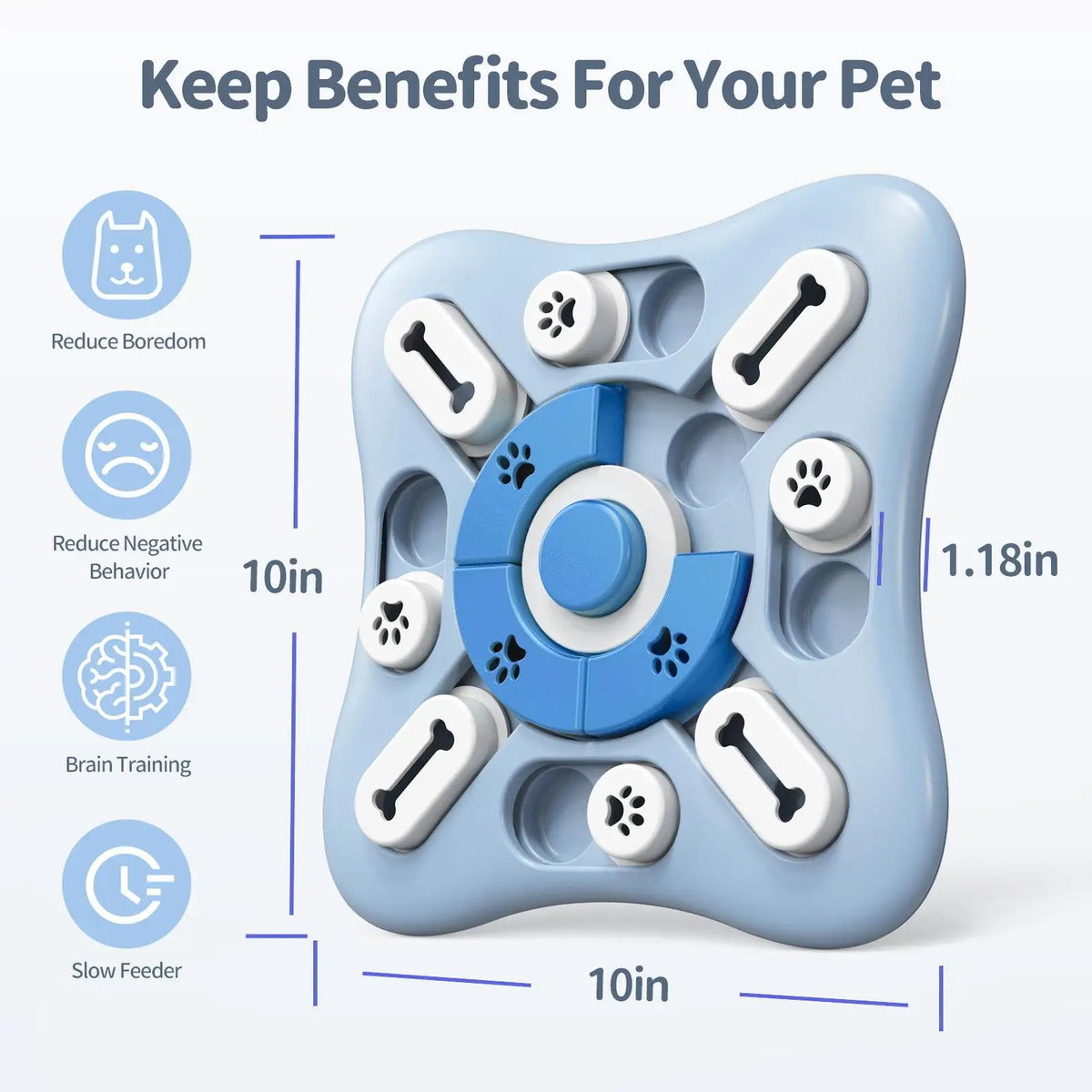 Hundeklar SlowFeeder – interaktiv matskål
