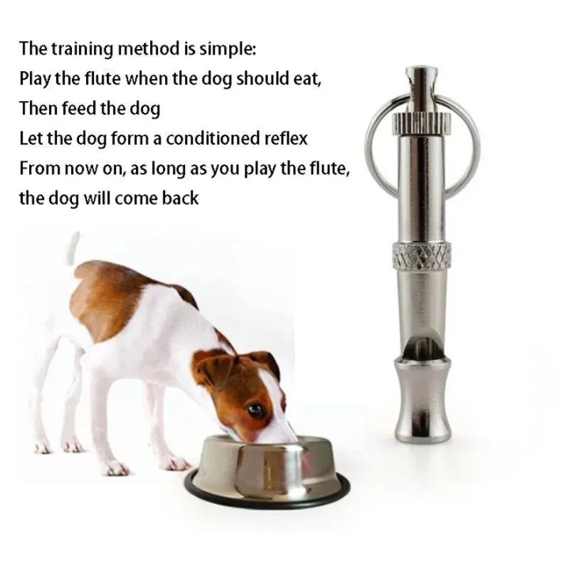 Ultrasonic Training Dog Training Whistle Stop Barking Device Flute Silent Whistle Control Tool Puppy Train Keychain Pet Supplies