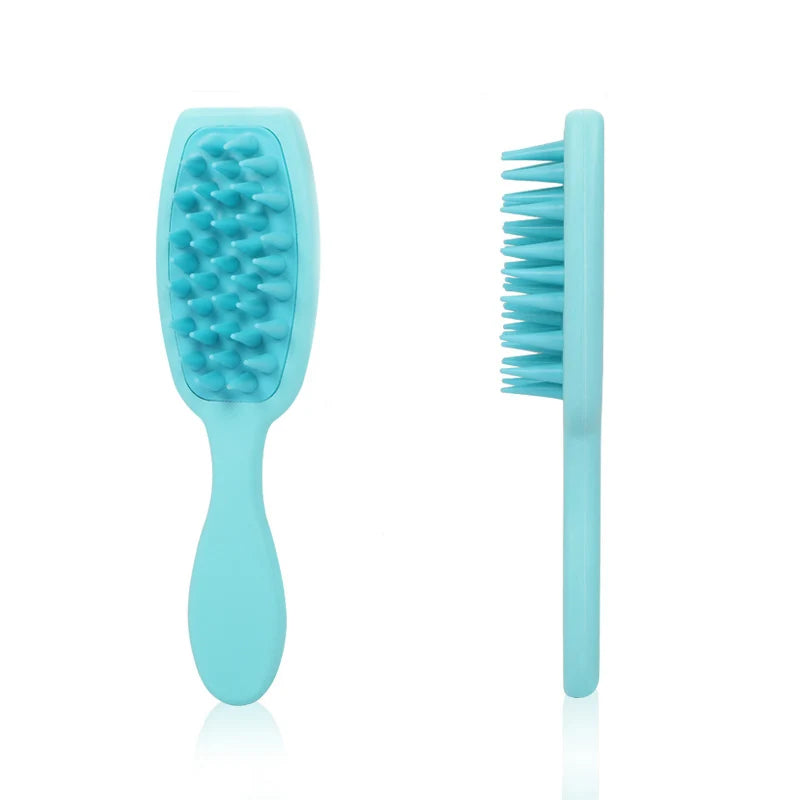 Pet Silicone Handle Bath Brush, Soft-toothed Dog and Cat Bath Massage Comb, Hair Care and Cleaning Pet Comb