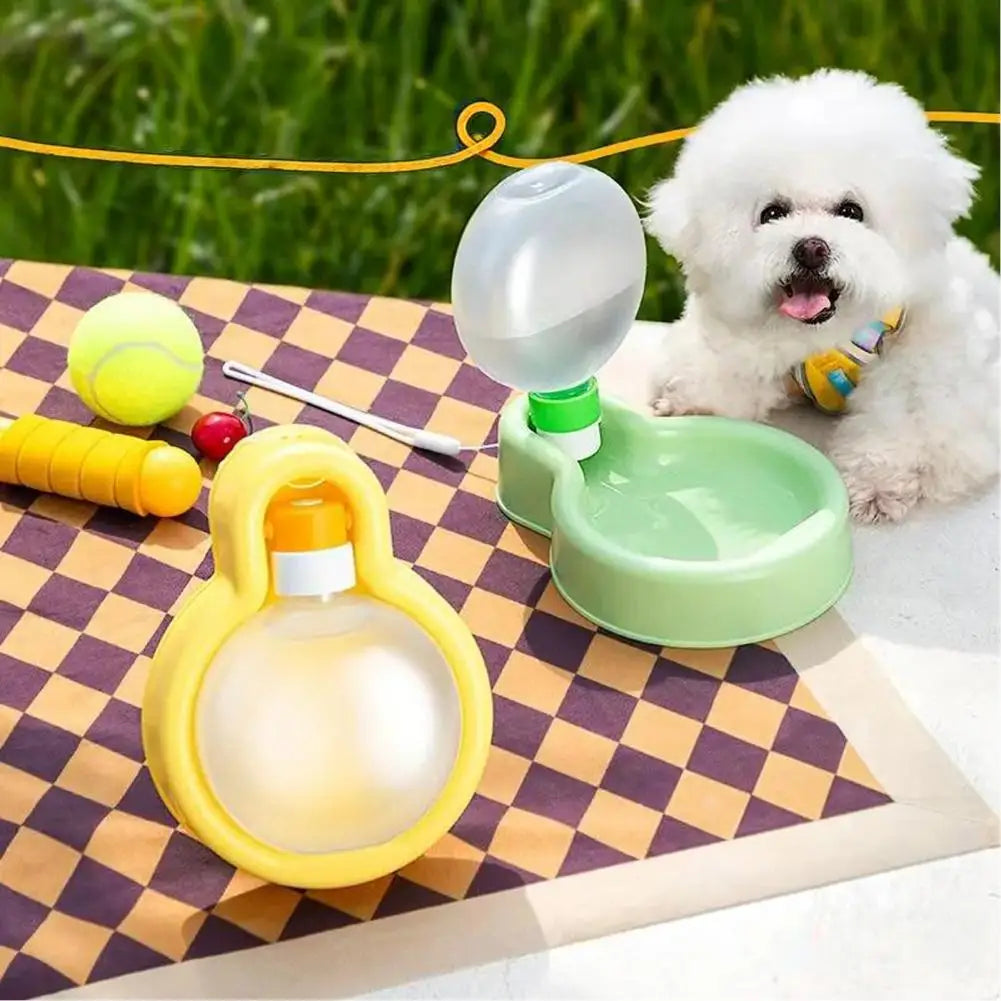 Folding Cat Dog Water Bottle Plastic Food Grade Portable Pet Water Bowl Leak Proof Pet Feeding Supplies Food Water Container