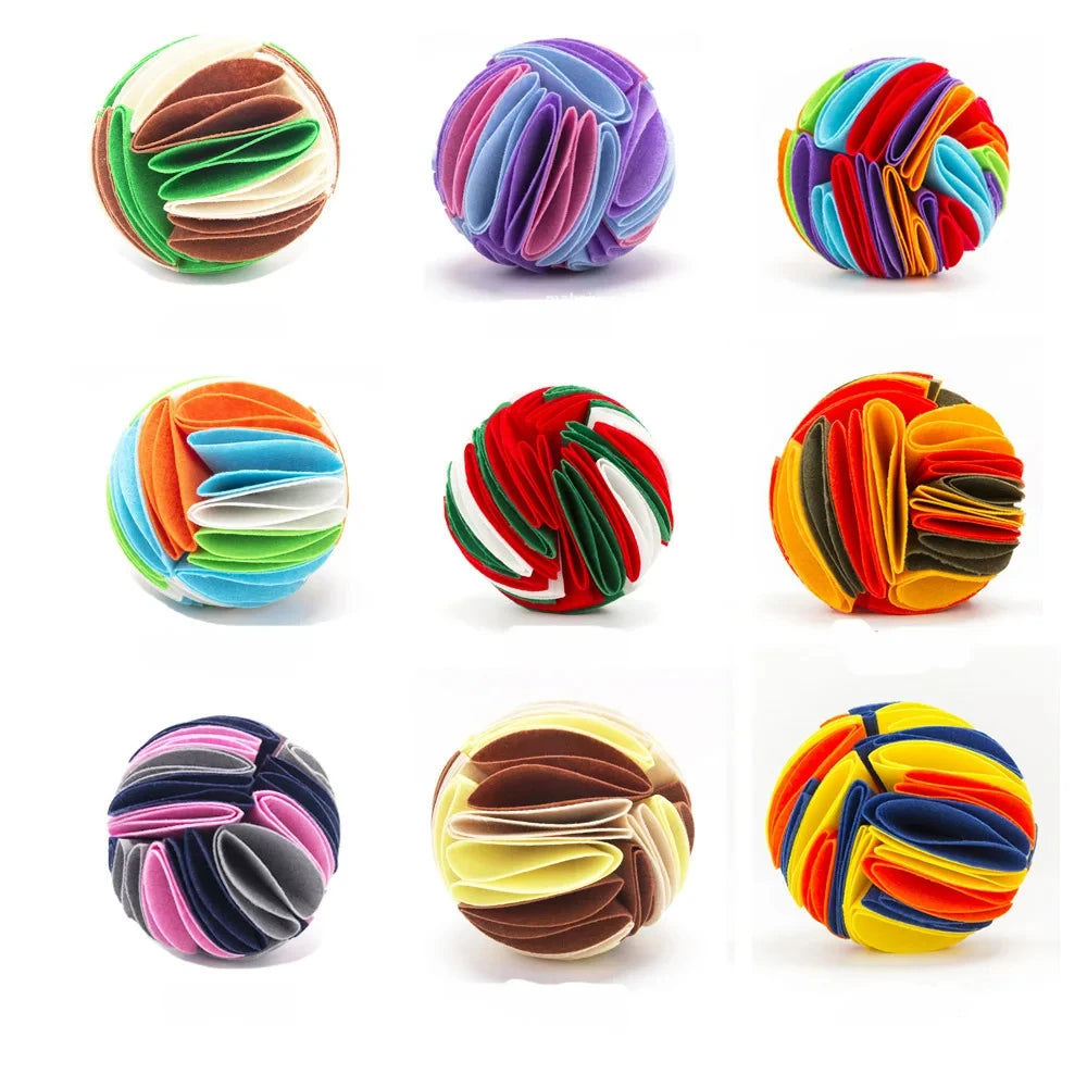 Dog Snuffle Ball Mat Sniffing Training Food Nose Blanket Detachable Slow Feeding Pads Puzzle Toy for Puppy Cats Pet Supplies