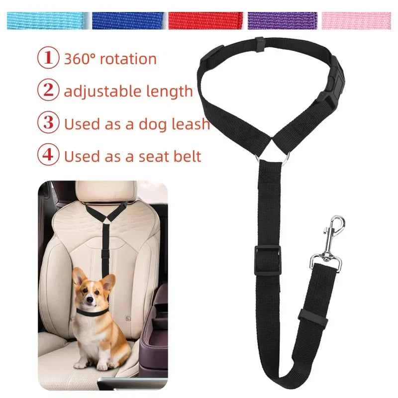 Dog Seat Belt for Vehicle Secure, Pet Car Tether Safety Leash for Dogs In Vehicles, Dog Seatbelt Tether, Christmas Gift