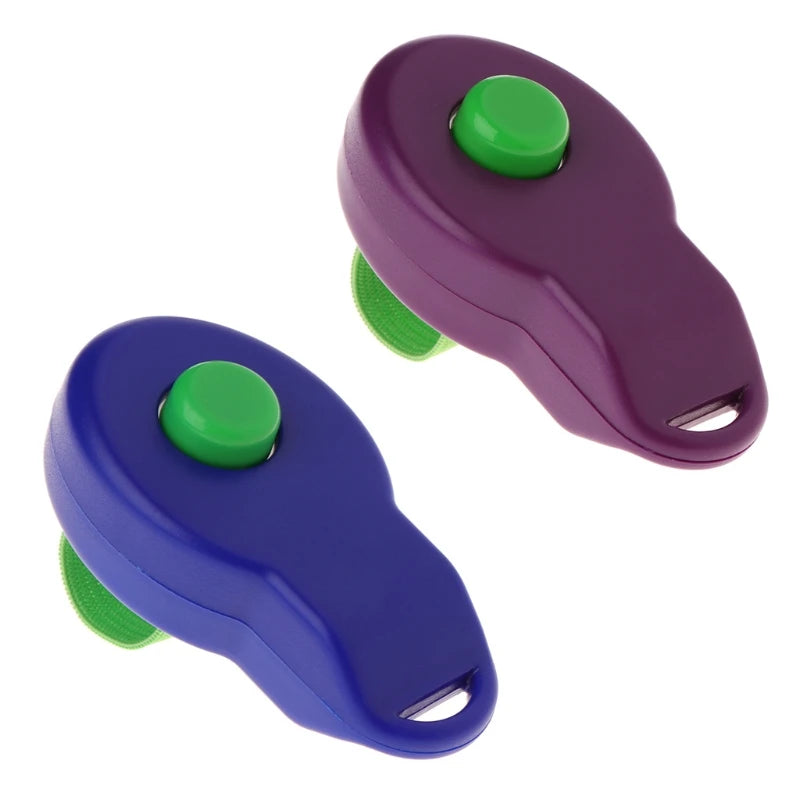 Pet Dog Clicker Dog Training Clicker with Elastic Finger Strap Large Button Clicker for Pet Dog for Cat Bird Horse Train