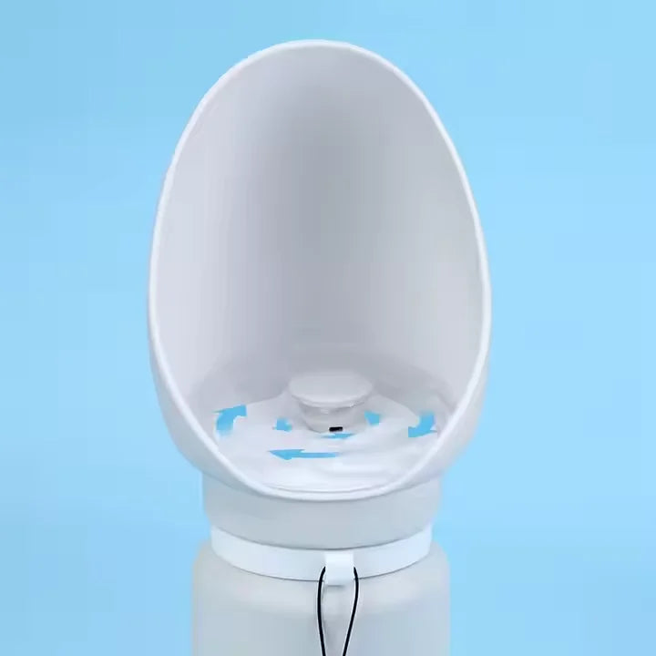 Stylish Small Portable Silicone Dog & Cat Water Bottle Outdoor Travel Auto-Charge Feature Plastic Pet Bottle for Dog Use