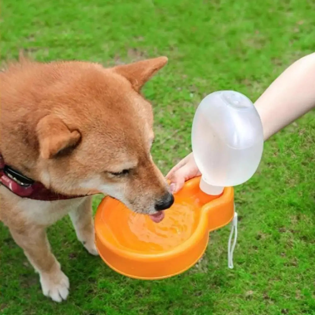 Folding Cat Dog Water Bottle Plastic Food Grade Portable Pet Water Bowl Leak Proof Pet Feeding Supplies Food Water Container