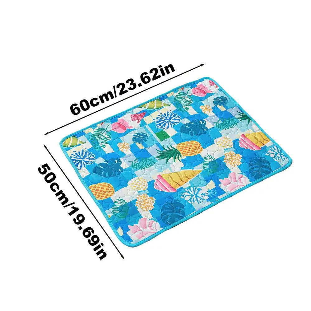 Pet Cooling Mat Cat Cooling Mat And Sleeping Pad For Pets Summer Cool Pads Blanket Washable Ice Silk Breathable Mat Pet supplies