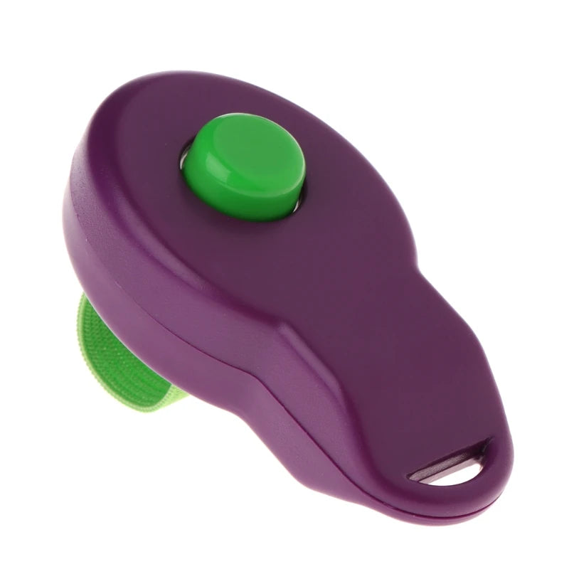 Pet Dog Clicker Dog Training Clicker with Elastic Finger Strap Large Button Clicker for Pet Dog for Cat Bird Horse Train