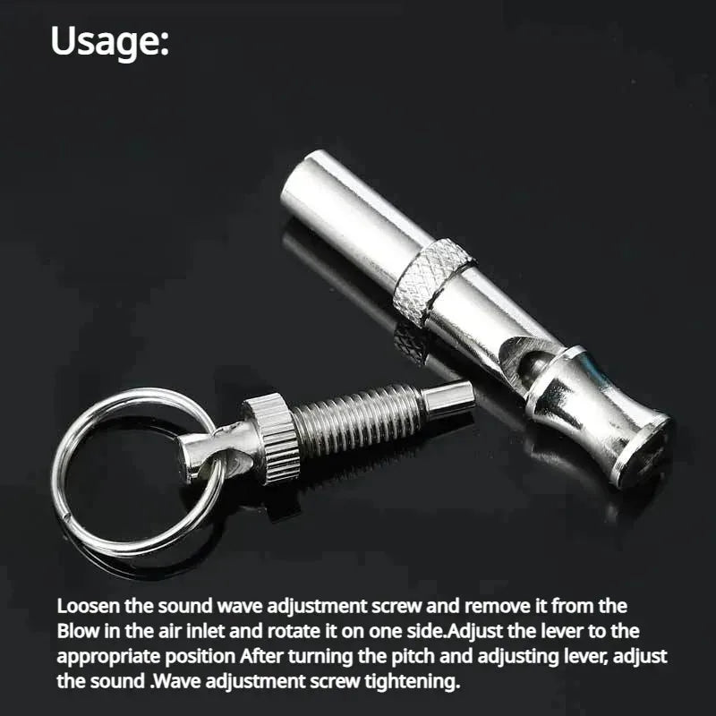 Ultrasonic Training Dog Training Whistle Stop Barking Device Flute Silent Whistle Control Tool Puppy Train Keychain Pet Supplies