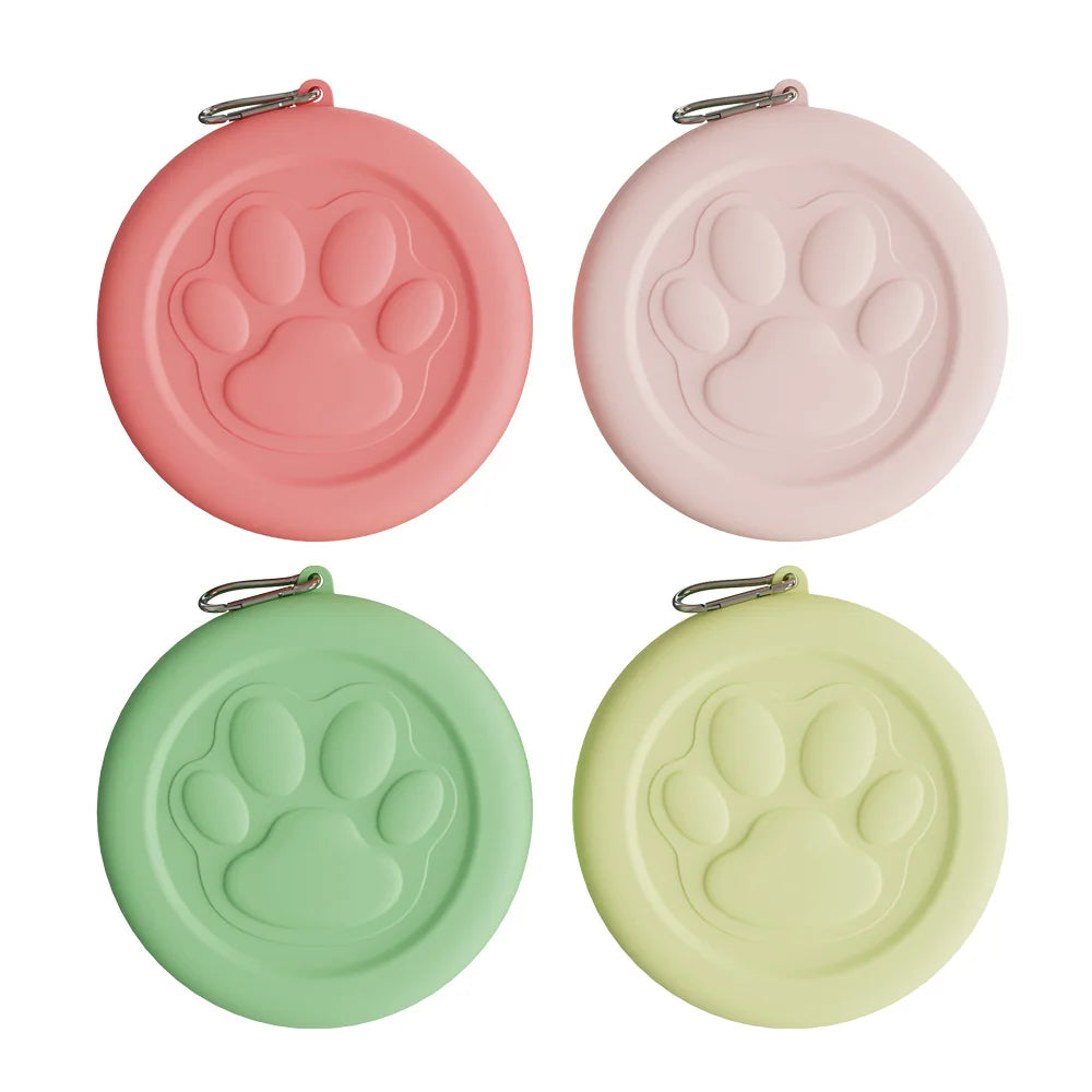 Portable Pet Bowl Set: Collapsible Outdoor Feeder with Snack Container for Dog & Cat Food on Hikes, Camping, and Travel