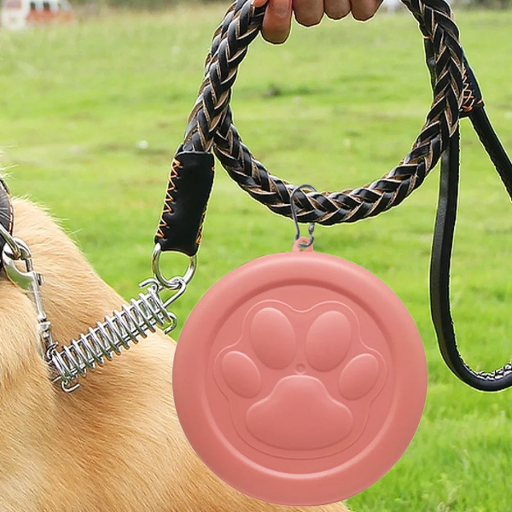 Portable Pet Bowl Set: Collapsible Outdoor Feeder with Snack Container for Dog & Cat Food on Hikes, Camping, and Travel