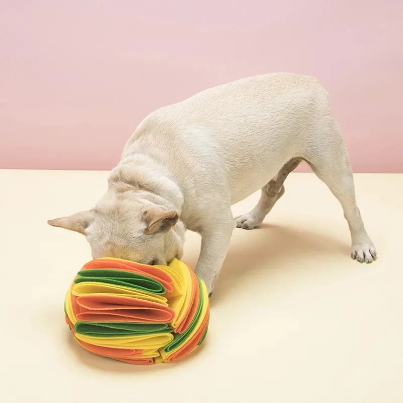 Dog Snuffle Ball Mat Sniffing Training Food Nose Blanket Detachable Slow Feeding Pads Puzzle Toy for Puppy Cats Pet Supplies