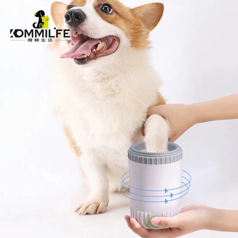 Portable Dog Paw Cleaner Cup Soft Silicone Combs Pet Foot Washer Cup for Small Medium Dogs Cat Cleaning