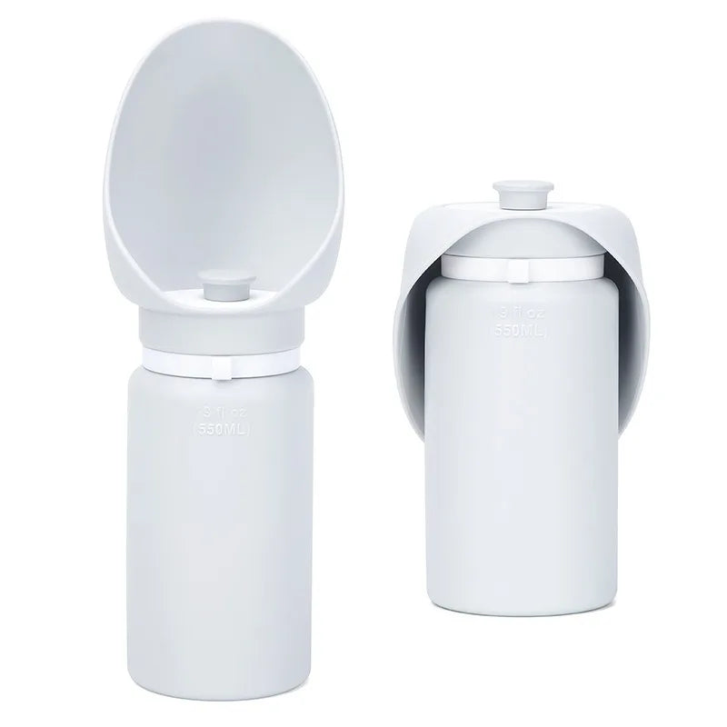 Stylish Small Portable Silicone Dog & Cat Water Bottle Outdoor Travel Auto-Charge Feature Plastic Pet Bottle for Dog Use