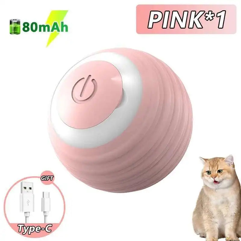 Smart Dog Toy Ball Electronic Interactive Pet Toy Ball USB Automatic Bouncing Rolling Toy Ball With RGB Lights Puppy Cat Product