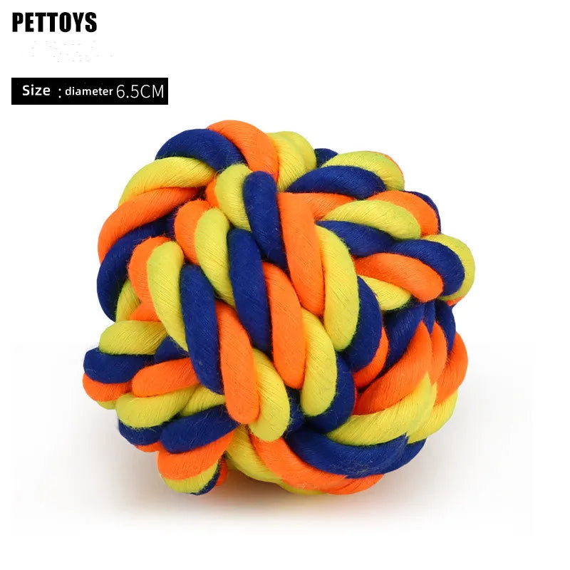 1pcs Bite Resistant Pet Dog Chew Toys for Small Dogs Cleaning Teeth Puppy Cat Dogs Rope Knot Ball Toy Playing animal Accessories