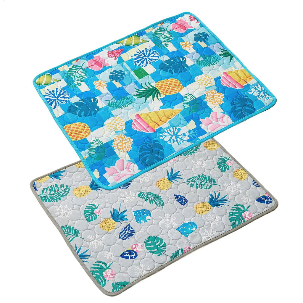 Pet Cooling Mat Cat Cooling Mat And Sleeping Pad For Pets Summer Cool Pads Blanket Washable Ice Silk Breathable Mat Pet supplies