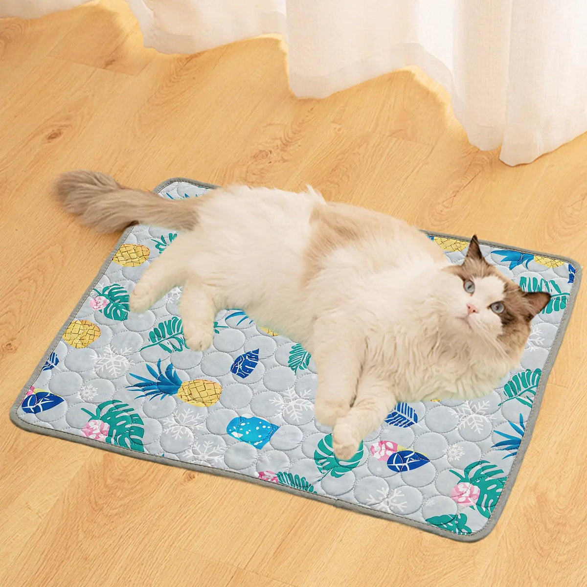 Pet Cooling Mat Cat Cooling Mat And Sleeping Pad For Pets Summer Cool Pads Blanket Washable Ice Silk Breathable Mat Pet supplies